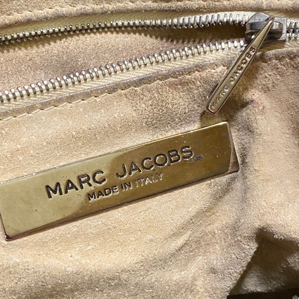 MARC JACOBS Authentic Large Black Leather VINTAGE Purse hobo Bag RARE UNICORN! - Picture 3 of 8